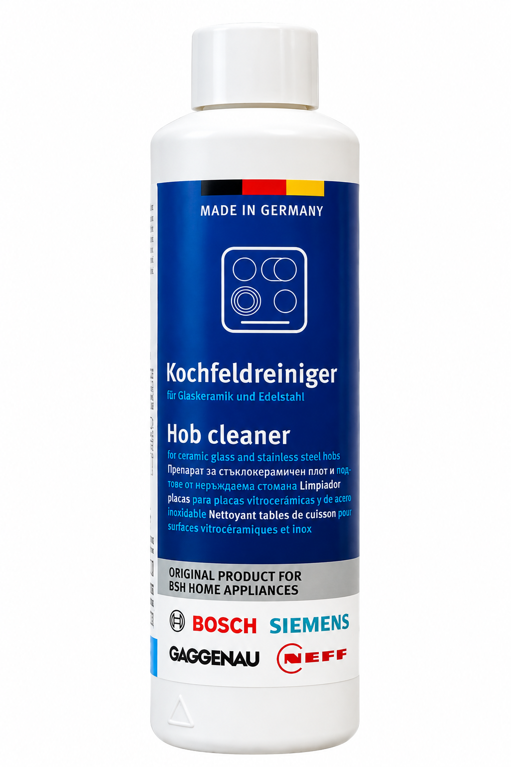 Bosch Kochfeldreiniger für Glaskeramik, Induktion und Edelstahl 00311896 - 250 ml